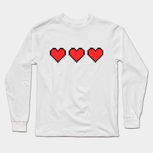 love pixel art Long Sleeve T-Shirt